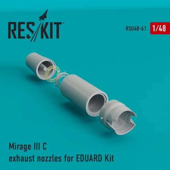 Mirage IIIC exhaust nozzles for EDUARD 1:48