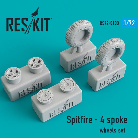 Spitfire - 4 spoke wheels set 1:72
