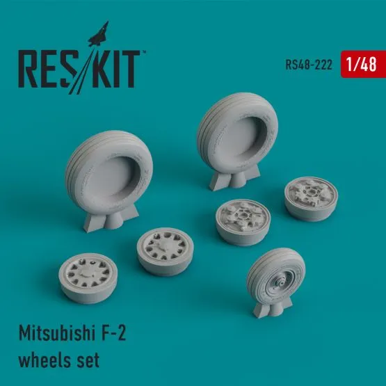 Mitsubishi F-2 wheels set 1:48