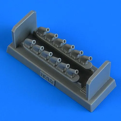 P-51D Mustang exhaust for Tamiya 1:48