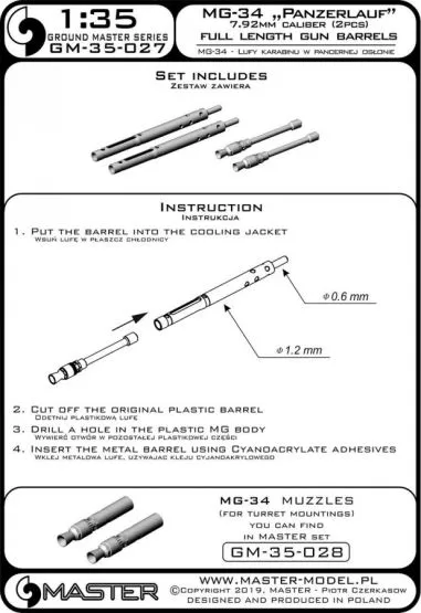 MG-34 "Panzerlauf" - German machine gun 1:35