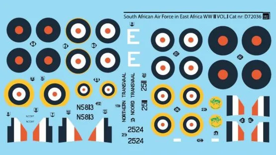 South African Air Force in East Africa WW II Vol.I 1:72