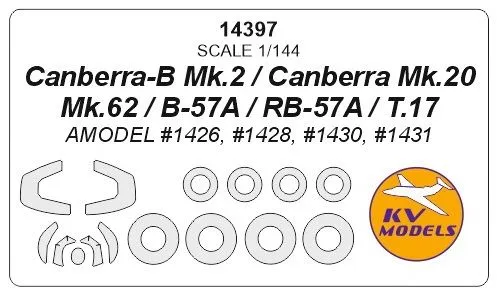 Canberra mask for Amodel 1:144