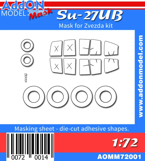 Su-27UB mask for Zvezda 1:72