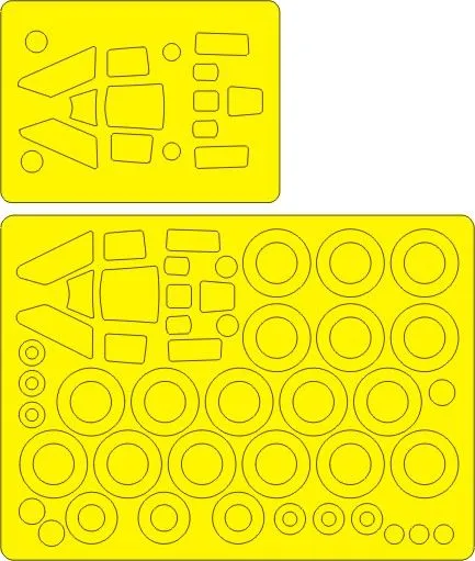 Tu-128M Fiddler EXPERT masks for Trumpeter 1:72