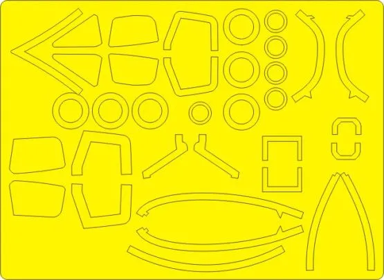 F-106A Delta Dart ADVANCED mask for Meng 1:72