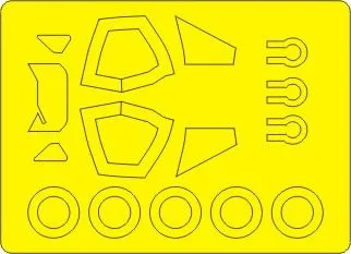 Vampire T.11/J-28C BASIC mask for Airfix 1:72