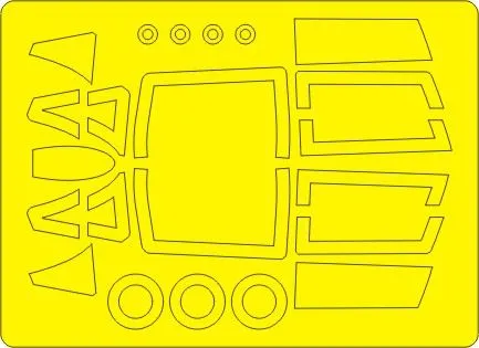 MiG-21UM BASIC mask for Trumpeter 1:48