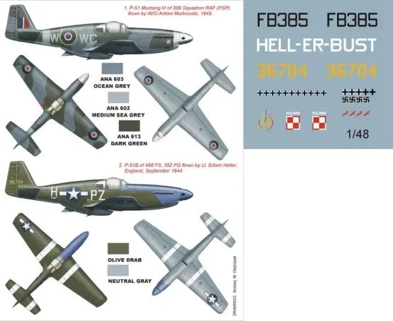 P-51 Mustang III (RAF,USAAF) super mask for Tamiya 1:48