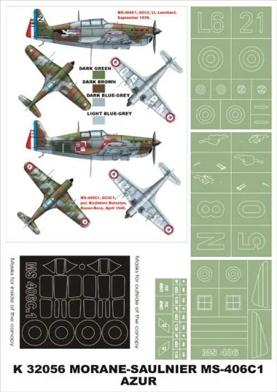 MS 406C1 super mask for Azure 1:32