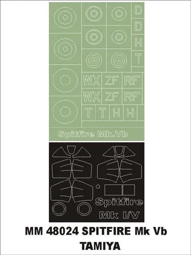 Spitfire Mk Vb maxi mask for Tamiya 1:48