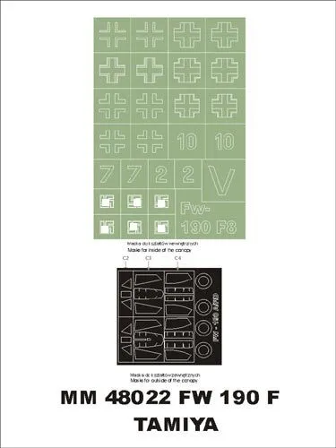 Fw 190F-8 maxi mask for Tamiya 1:48