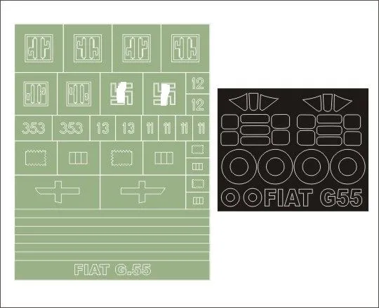 Fiat G.55 maxi mask for Special Hobby 1:48