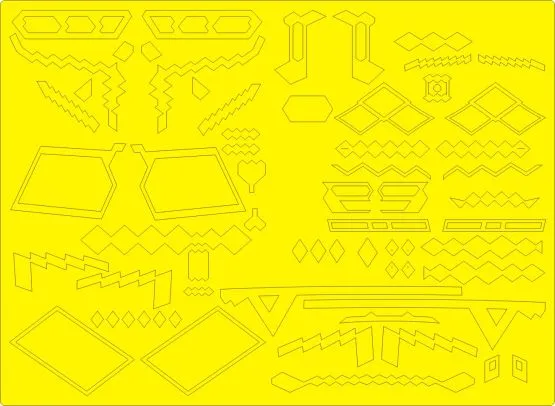 B-2A Spirit RAM PANELS mask for Modelcollect 1:72