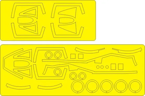 F-101C ADVANCED mask for Valom 1:72