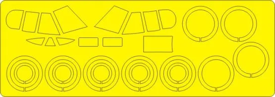 B-52G BASIC mask for Italeri 1:72