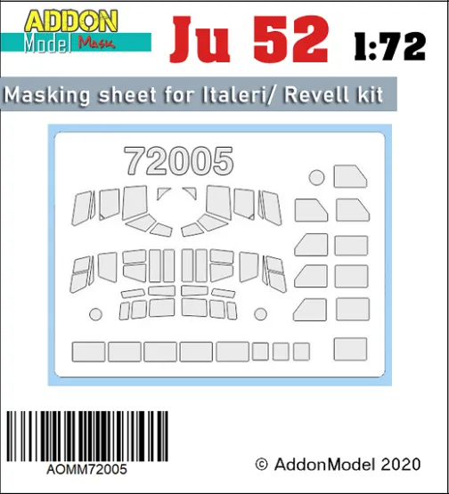 Ju 52 mask for Italeri/ Revell 1:72