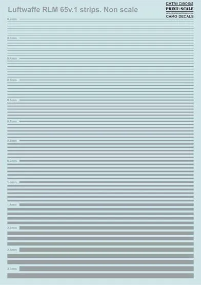 Luftwaffe RLM 65v.1 strips