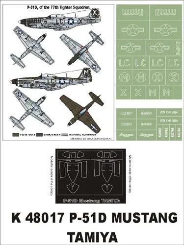 P-51D Mustang super mask for Tamiya 1:48