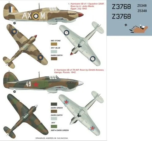 Hurricane Mk.IIb super mask for FLY 1:32