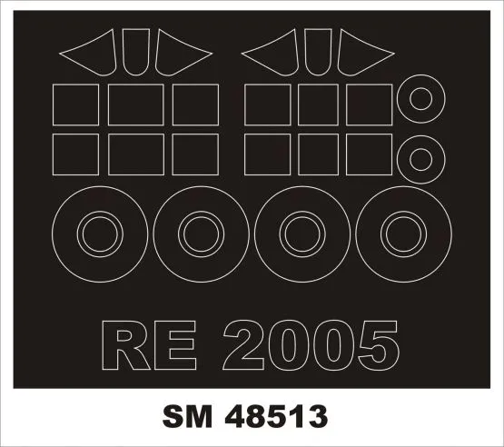 Reggiane 2005 mask for Swort 1:48