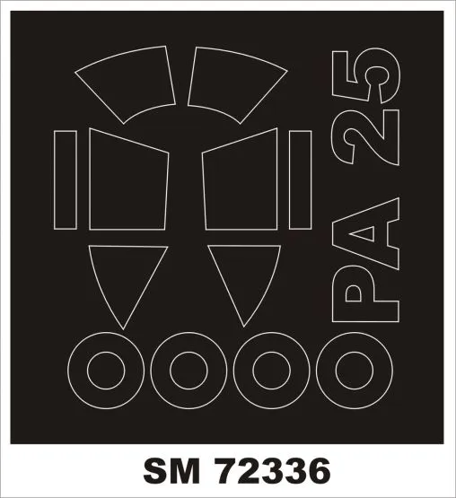 Piper Pa-25 mask for KP 1:72