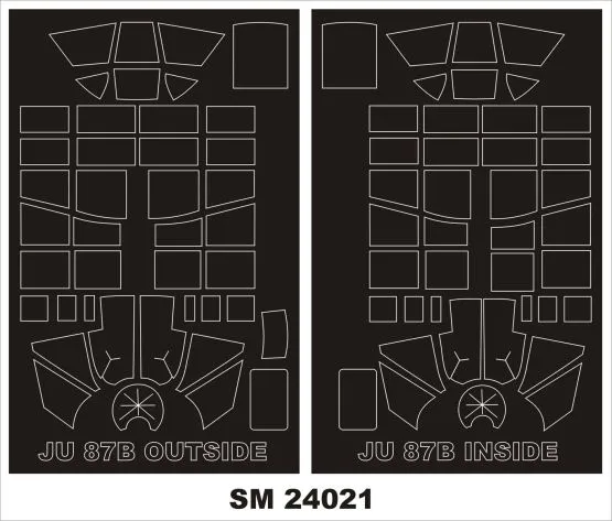 Ju 87B mask for Trumpeter 1:24