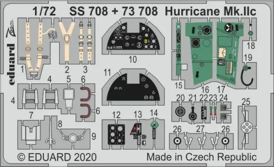 Hurricane Mk. IIc P.E. set for Arma Hobby (Zoom) 1:72