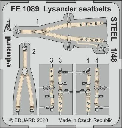 Lysander seatbelts STEEL 1:48