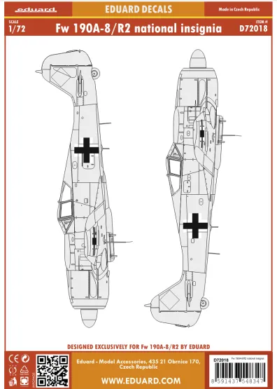 Fw 190A-8/ R2 national insignia 1:72