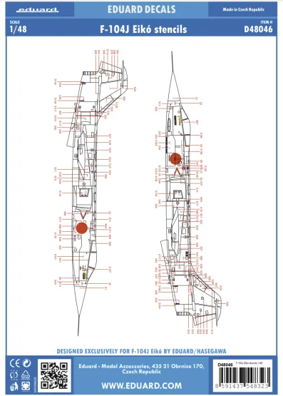 F-104J Eikó stencils 1:48
