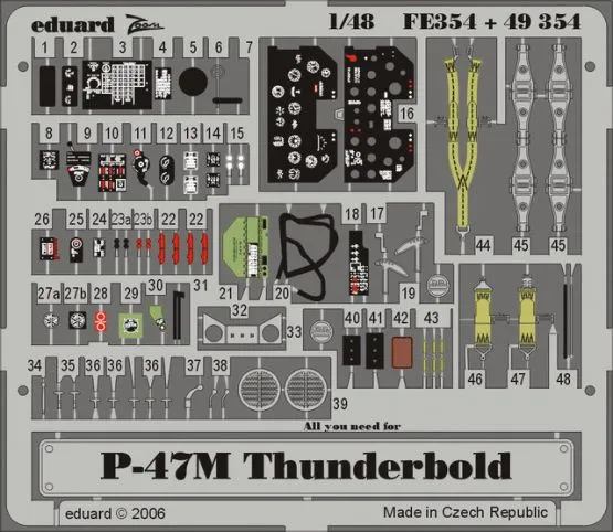P-47M P.E. set for Tamiya (Zoom) 1:48