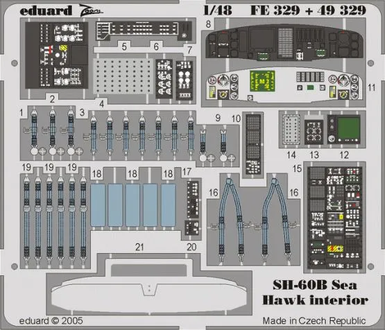SH-60B interior for Italeri 1:48