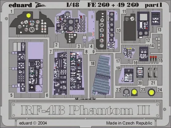RF-4B interior for Hasegawa (Zoom) 1:48