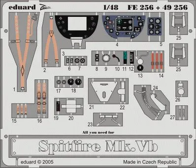 Spitfire Mk. Vb P.E. set for Tamiya 1:48
