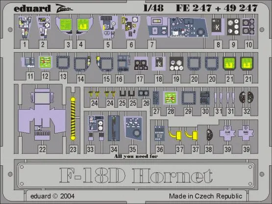 F/A-18D P.E. set for Hasegawa (Zoom) 1:48