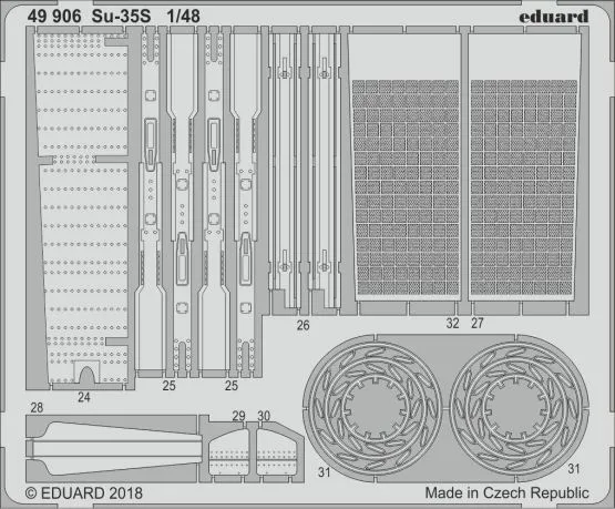 Su-35S P.E. set for G.W.H. 1:48