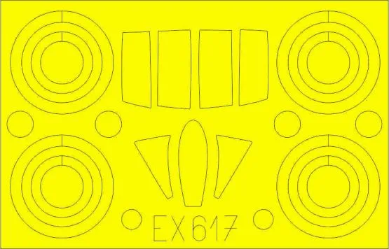 MiG-25PD mask for ICM 1:48