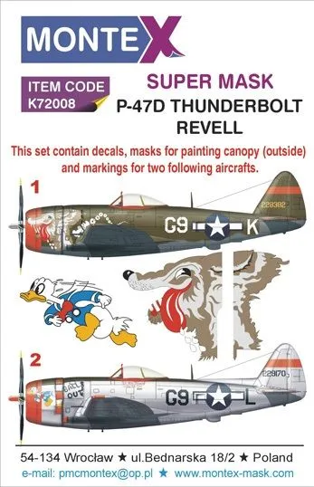 P-47D super mask for Revell 1:72