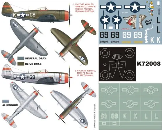 P-47D super mask for Revell 1:72