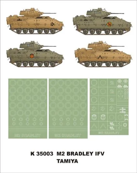 M2 Bradley IFV super mask for Tamiya 1:35