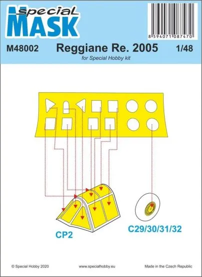 Reggiane Re.2005 Mask 1:48