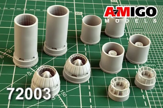 Tu-22K exhaust nozzles for Trumpeter 1:72