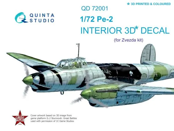 Pe-2 interior 1:72