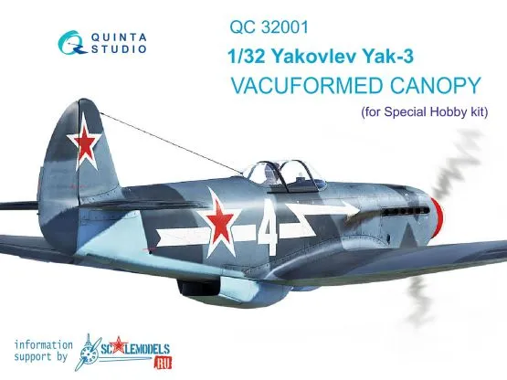 Yak-3 vacu canopy 1:32