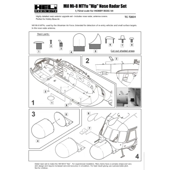 Mil Mi-8MTYu conversion set 1:72