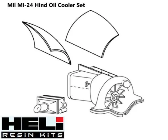 Mil Mi-24 Oil Cooler for Zvezda 1:72