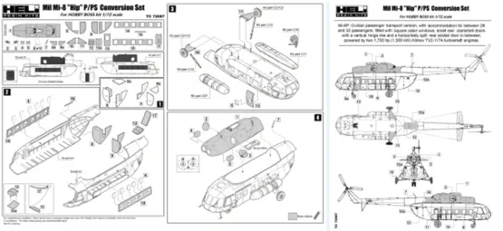 Mil Mi-8 P/PS Conversion set 1:72