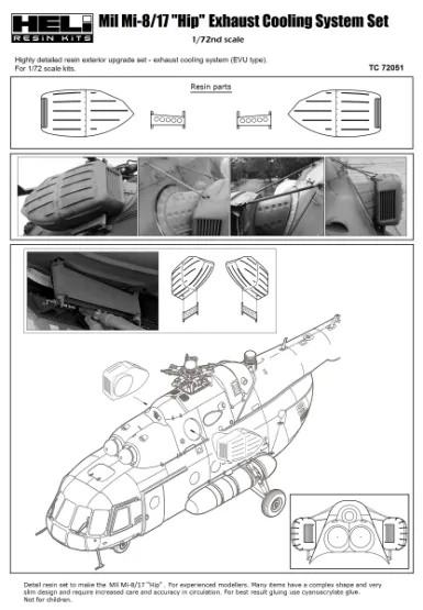 Mil Mi-8/Mi-17 Exhaust Cooling System 1:72
