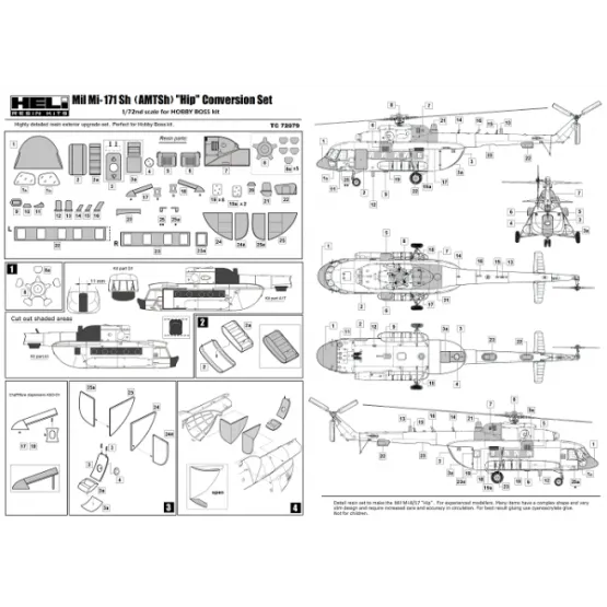 Mil Mi-171 Sh (AMTSh) Conversion set 1:72
